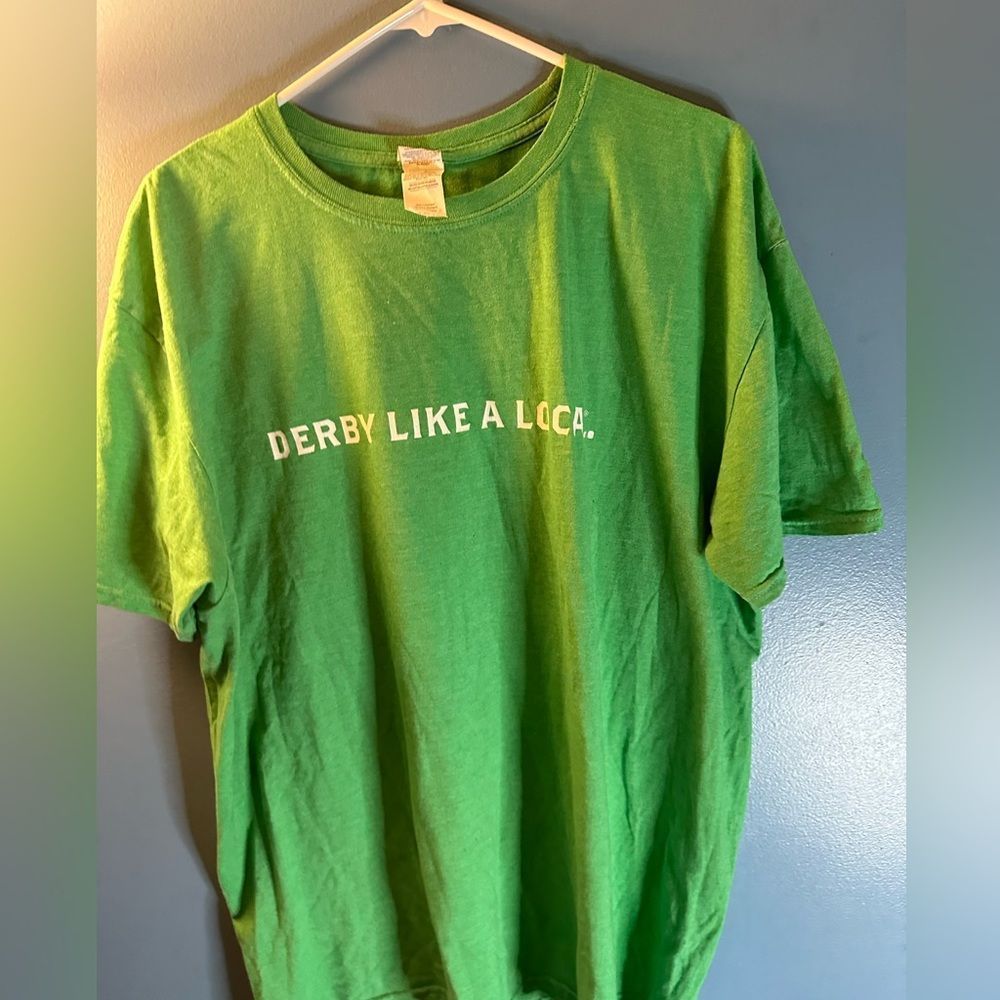 Old Forester Derby Like A Local Green Tshirt Size 2XL